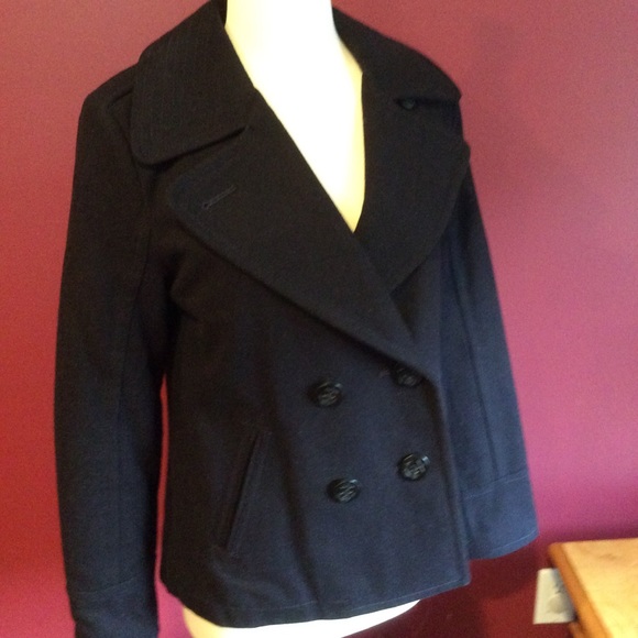 Women’s American eagle pea coat navy sz S - Picture 2 of 6